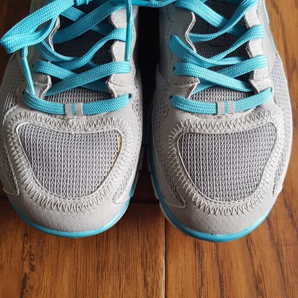 Sketchers Tone-Ups Fitness Grey/Turquoise Women's Size 7.5 - Picture 10 of 12